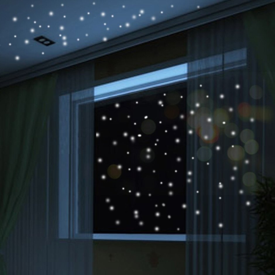 Светящиеся наклейки на потолок звездное небо