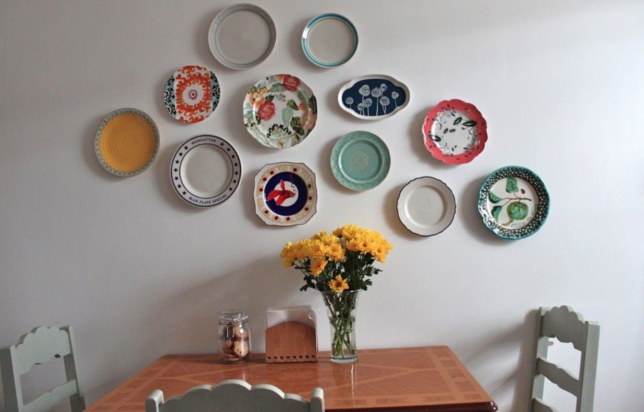 Декор тарелки на стену