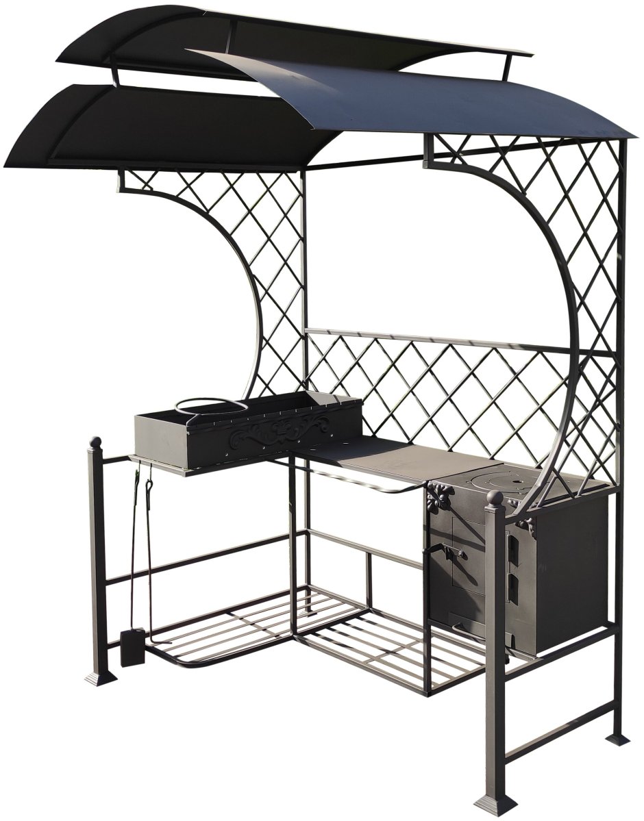 Мангал с крышей hot Grill Grillux