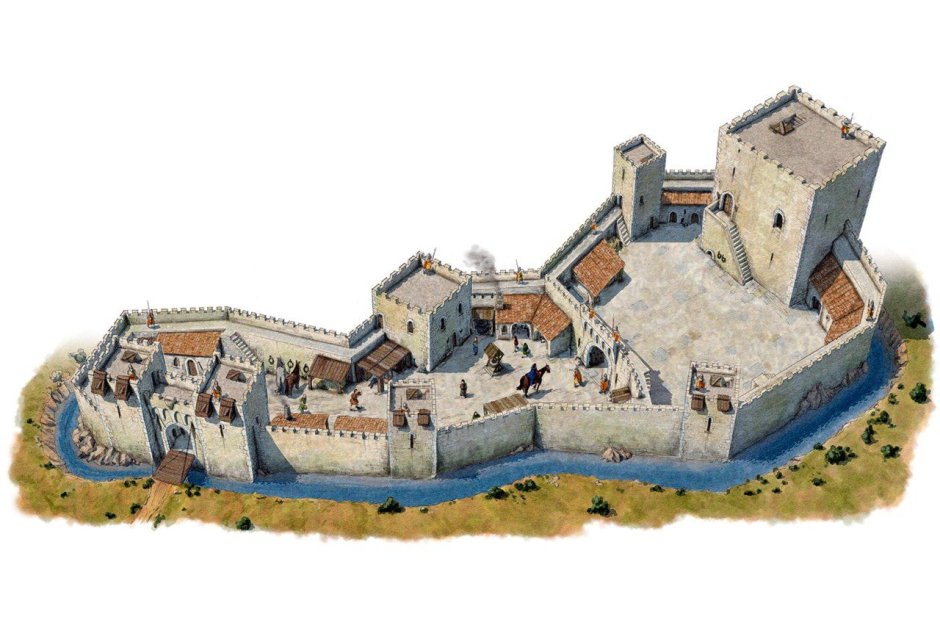 Рыцарский замок раннее средневековье донжон