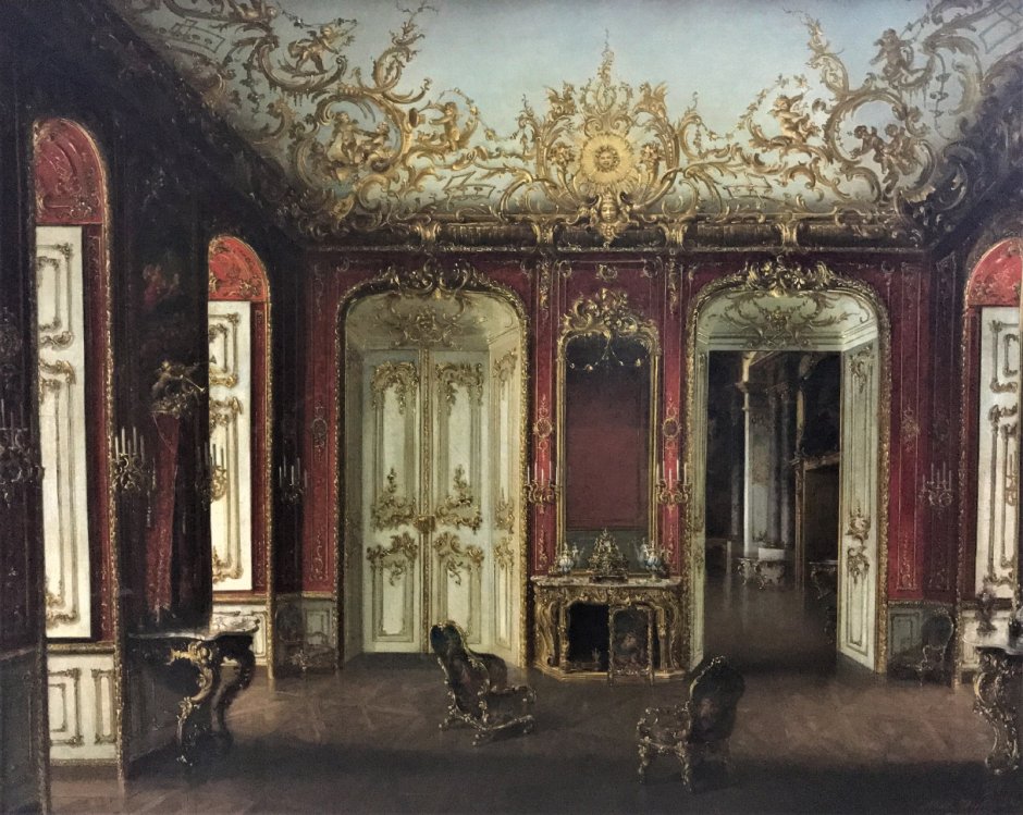 Интерьеры рококо Франция 18 век