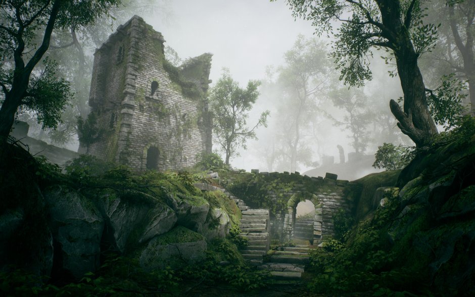 Руины в лесу