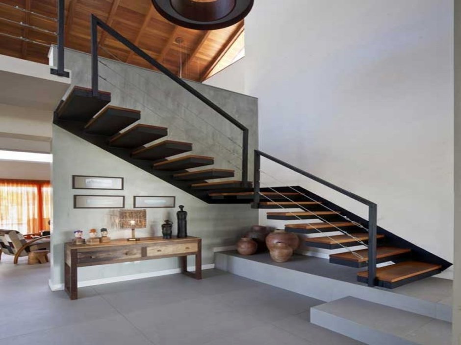 Межэтажная лестница в стиле лофт