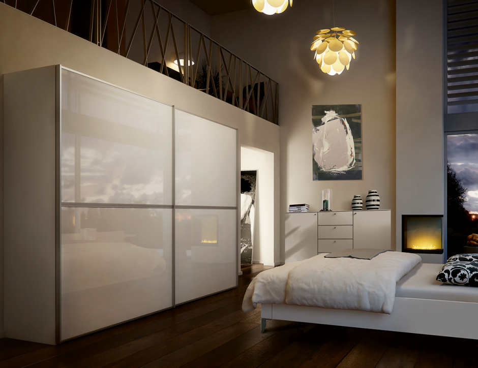 Шкаф-купе для спальни в современном стиле