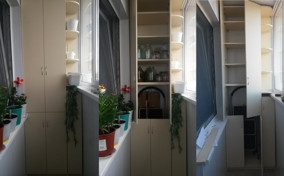 Гардеробная на балконе