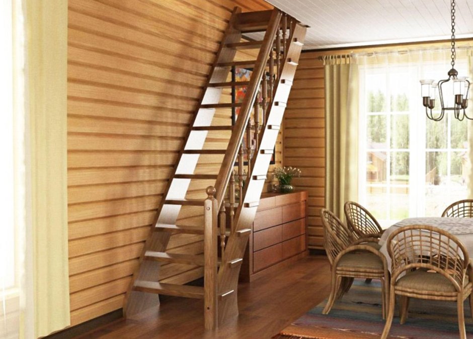 Винтовая лестница в скандинавском стиле