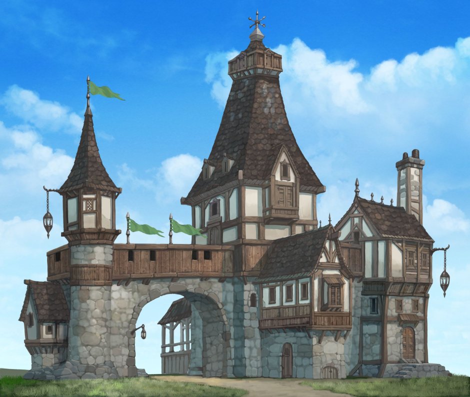 Средневековые дома