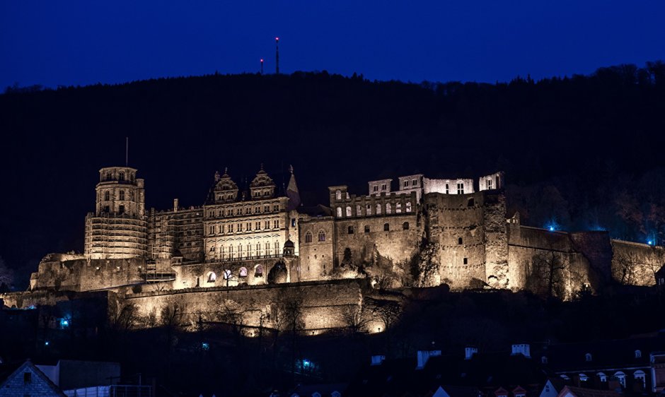 Heidelberg замок ночью