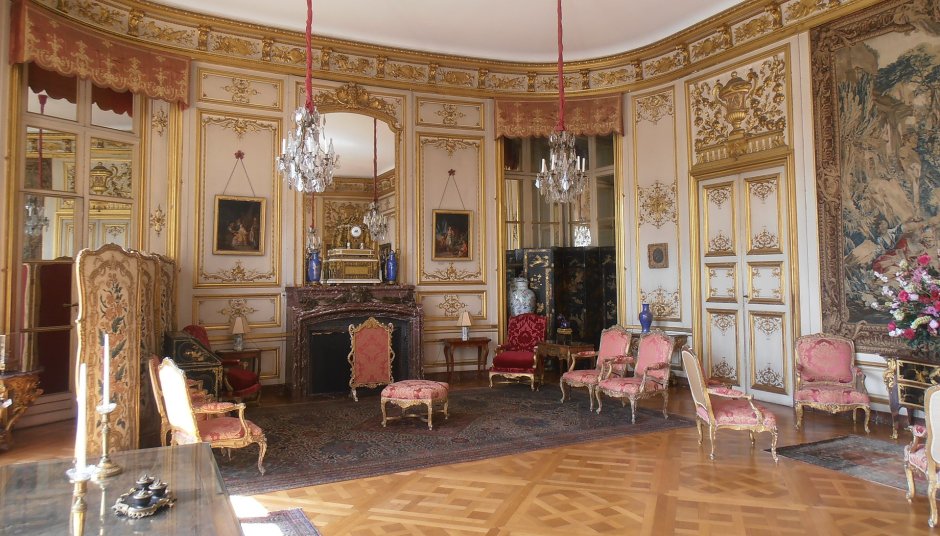 Интерьер рококо замки Франции 18 век