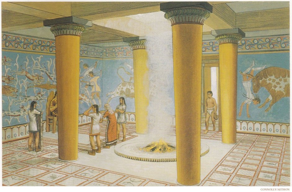 Мегарон в Микенах