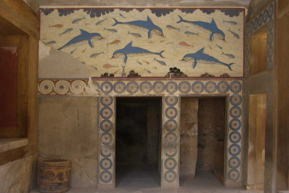 Крит Кносский дворец мозаика