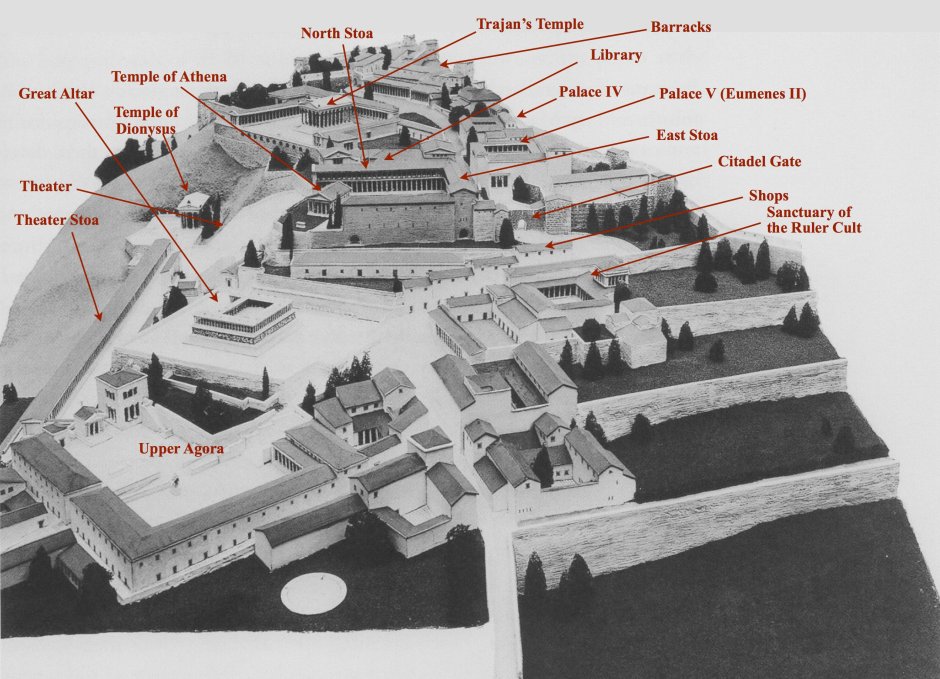 Пергам план города