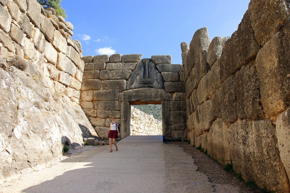 Микенский Акрополь львиные ворота