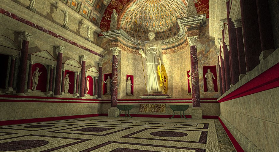 Храм Венеры прародительницы в Риме реконструкция