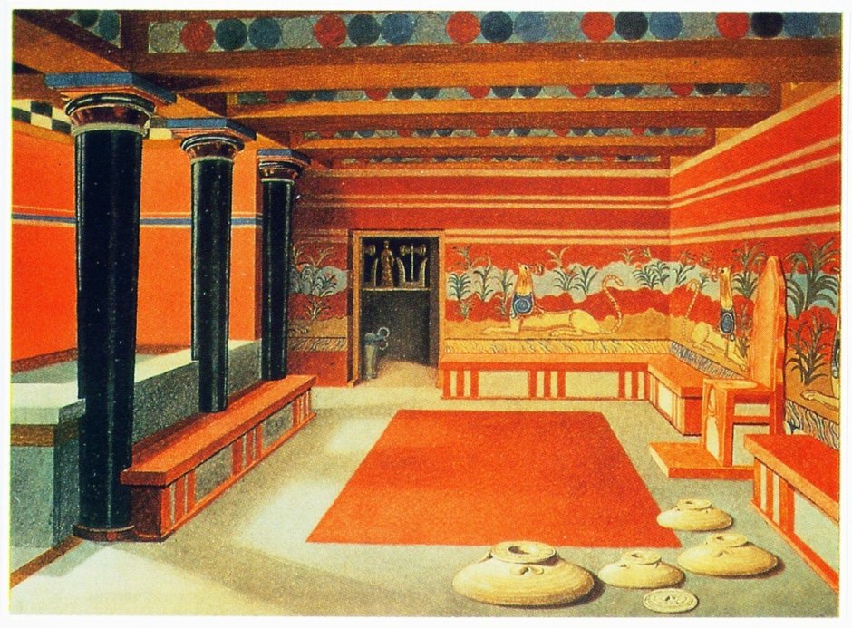 Кносский дворец Тронный зал