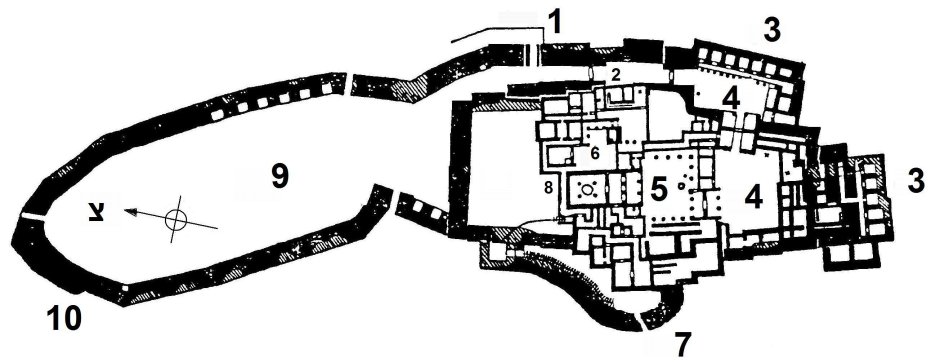 Тиринфский Акрополь план
