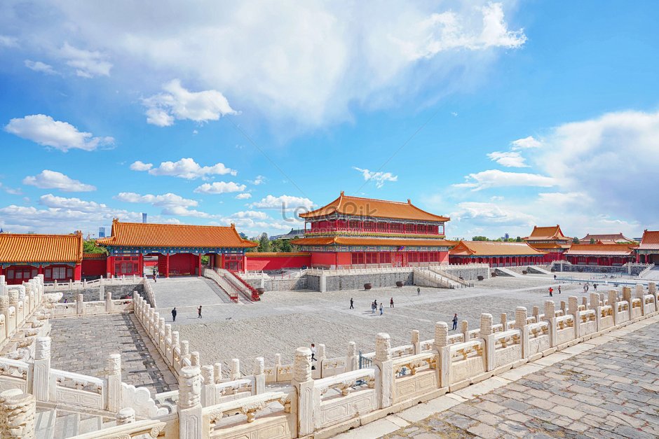 Акварель Пекинский дворец-музей