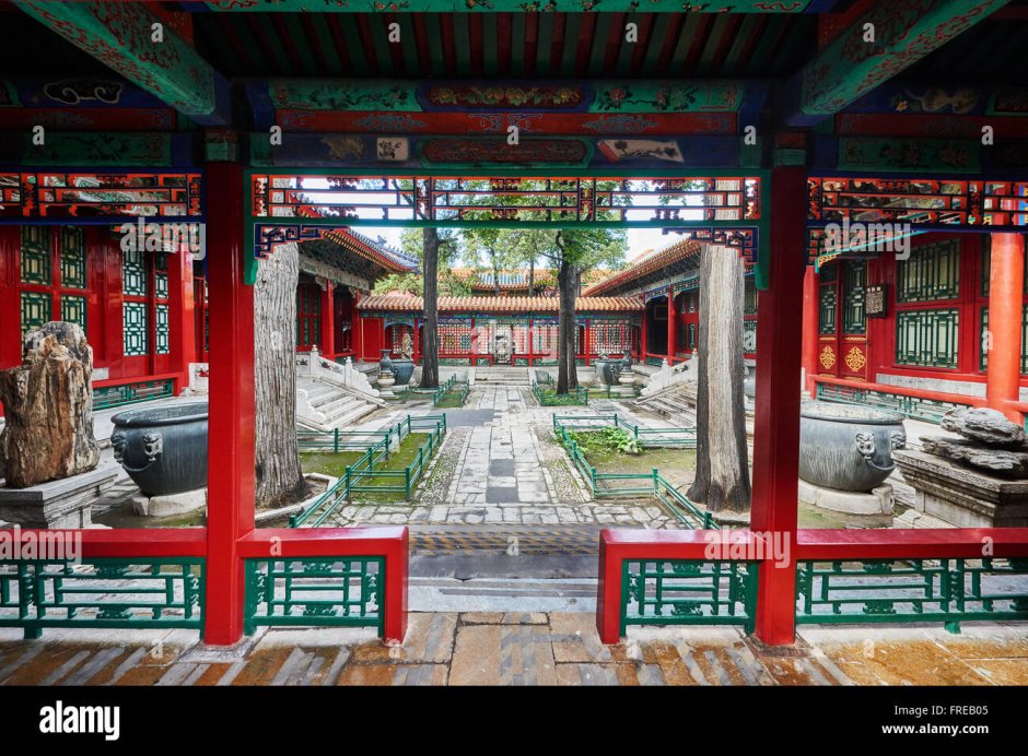 Древний Китай дворец внутренний двор