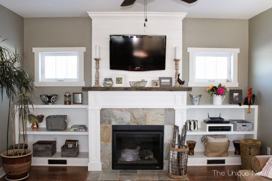 Shiplap Fireplace Farmhouse Style