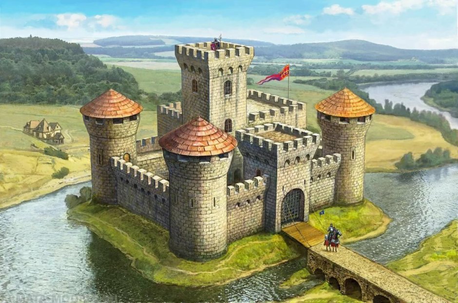 Крепость феодала в средние века