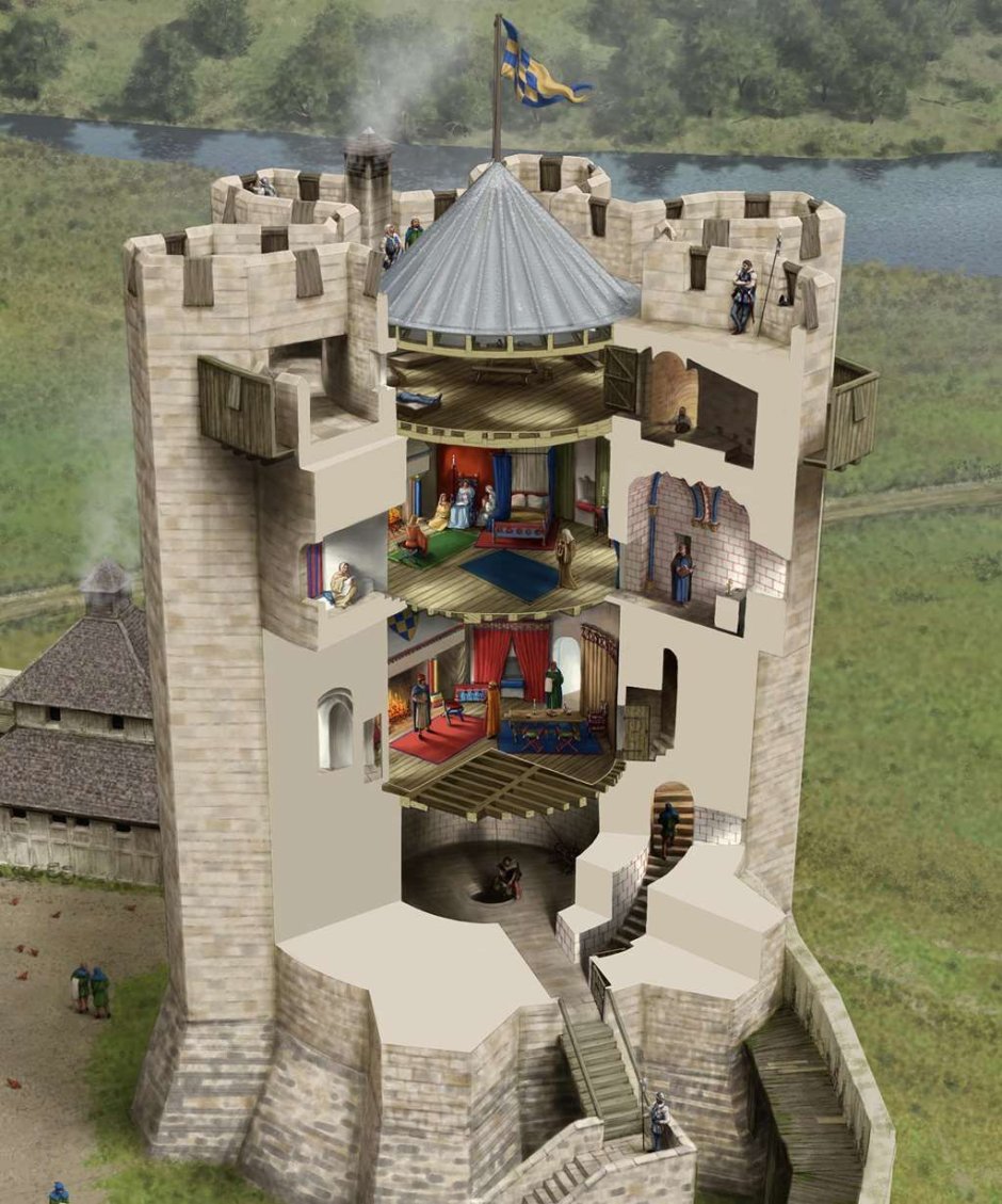 Средневековый замок Рыцарский замок