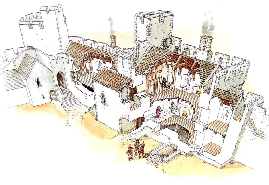 Сборная модель zvezda средневековый каменный замок (8512) 1:72