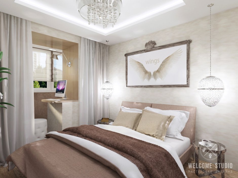 Спальня на балконе