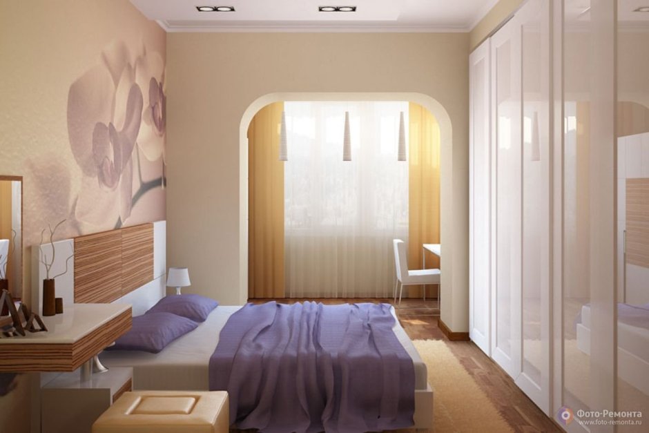 Интерьер балкона лоджии