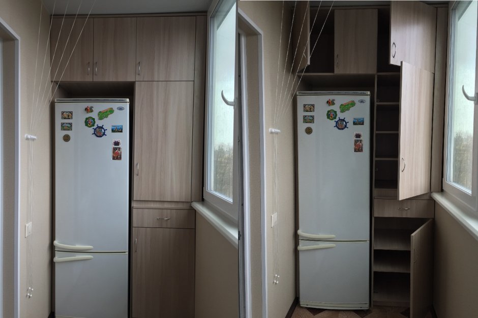 Холодильник на лоджии