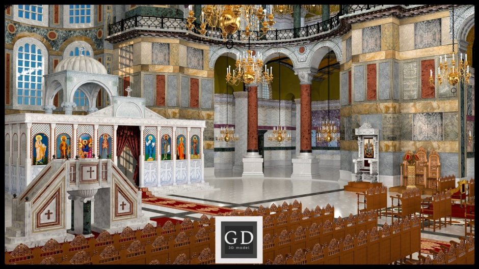Константинополь реконструкция Императорского дворца
