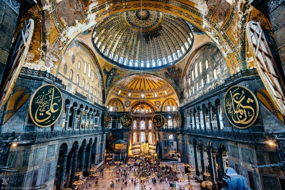 Храм Святой Софии в Стамбуле внутри