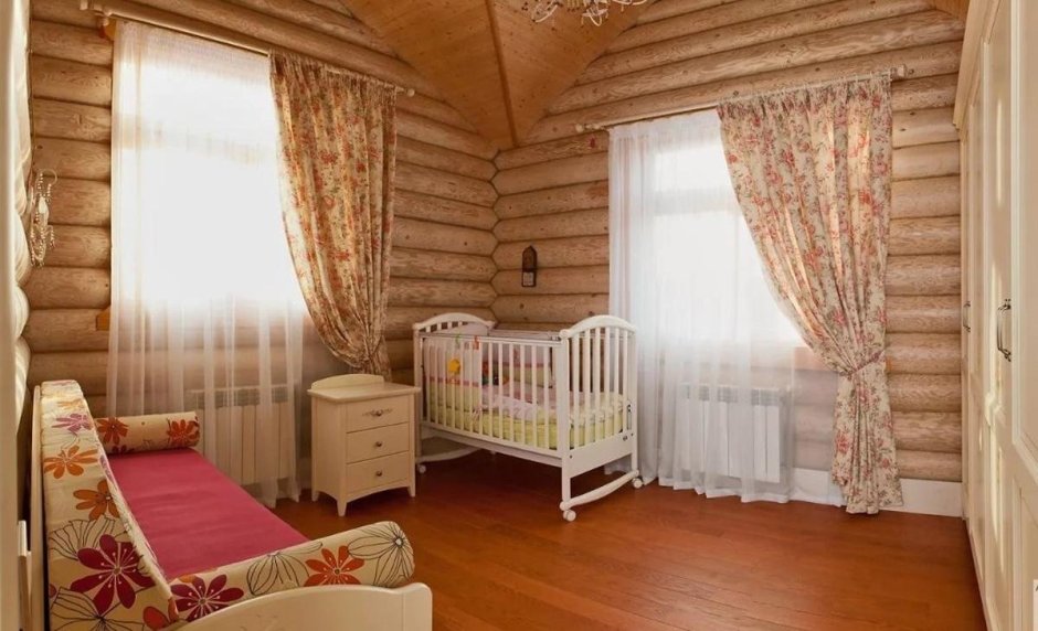 Спальня в древеснос стиле