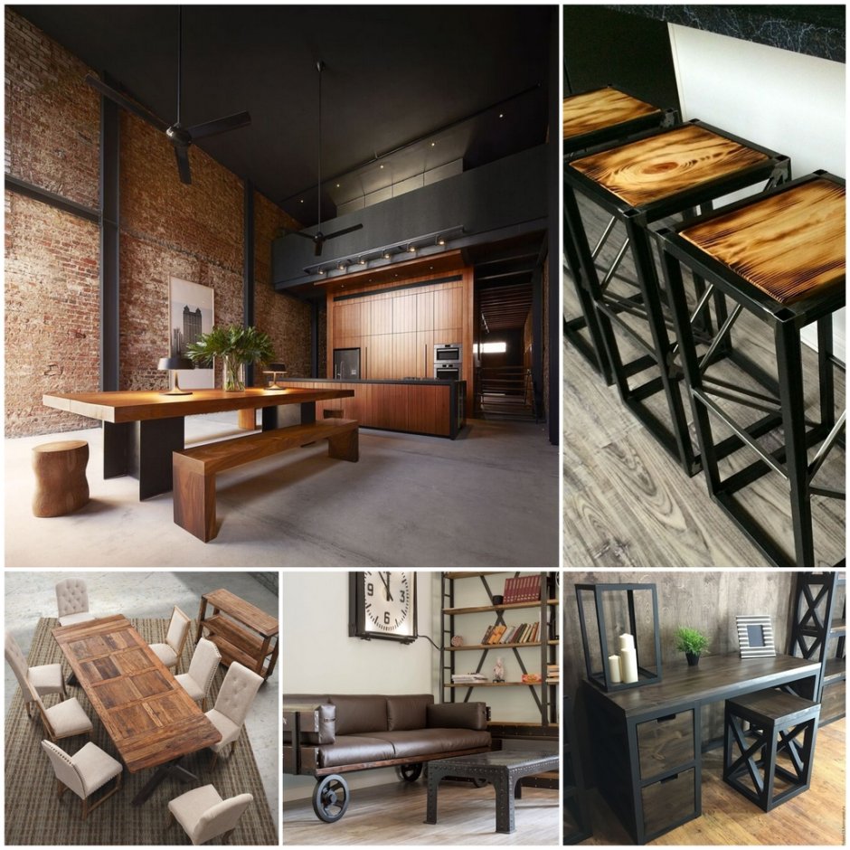 Мебель в стиле лофт Loft Wood Studio