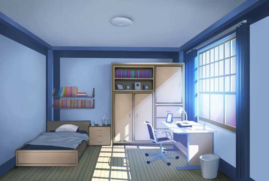 Интерьер аниме комнаты