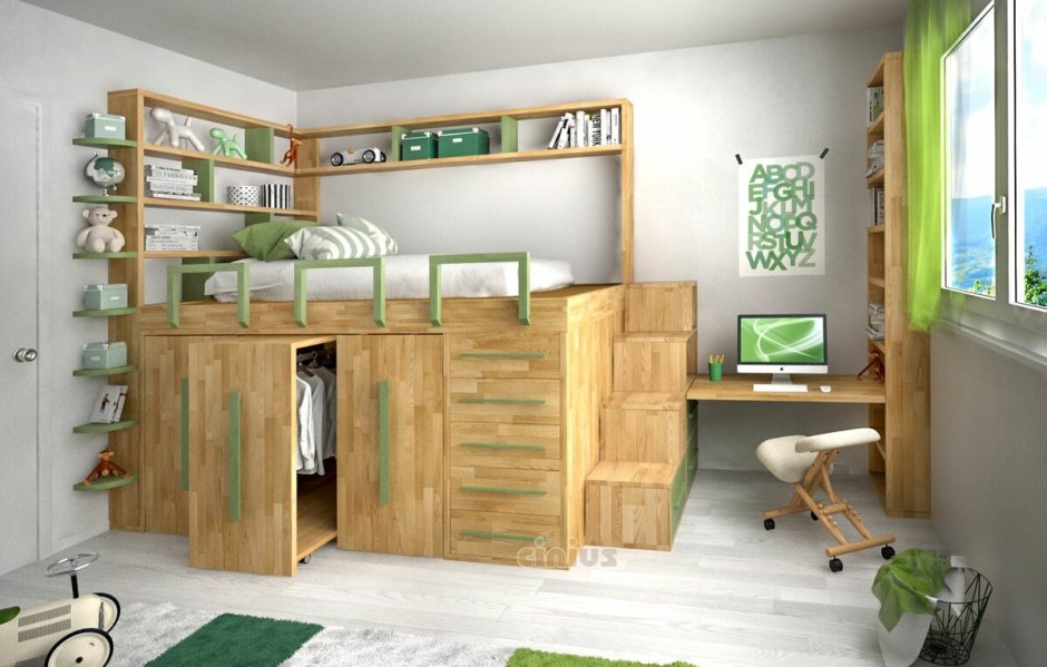 Интерьер многофункциональной комнаты