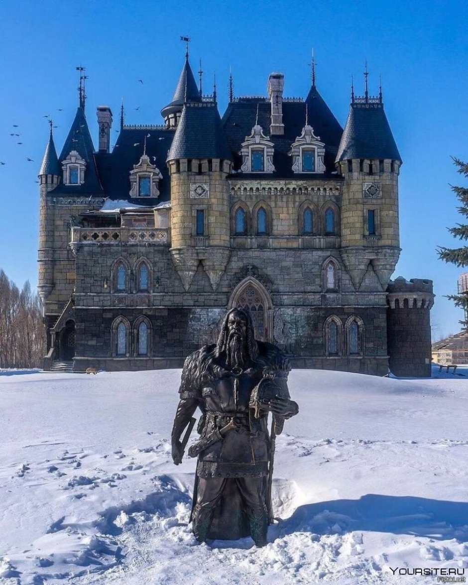 Замок гарибальди зимой