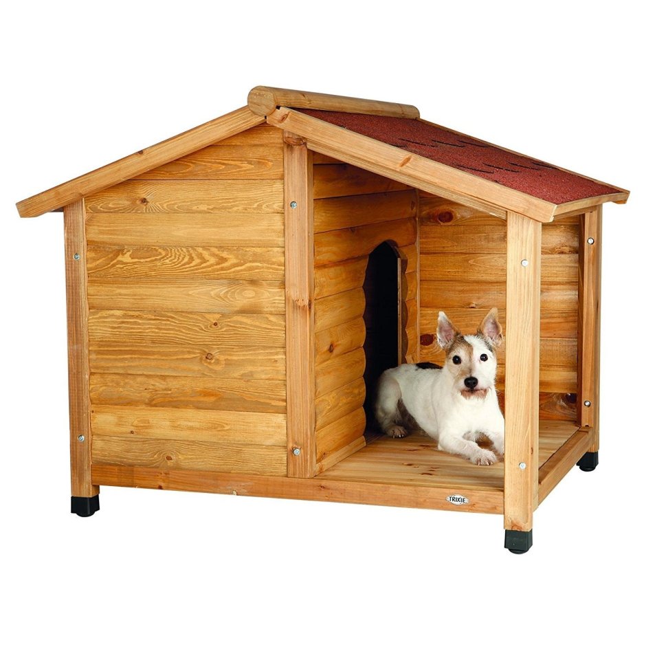 Домик для собак деревянный