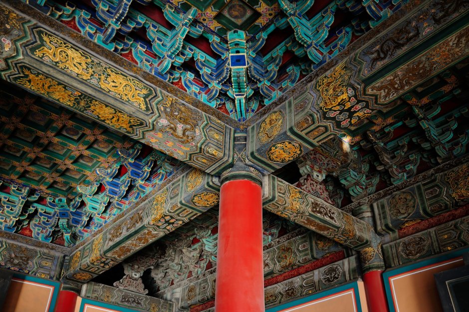 Летний Императорский дворец Пекин длинный коридор
