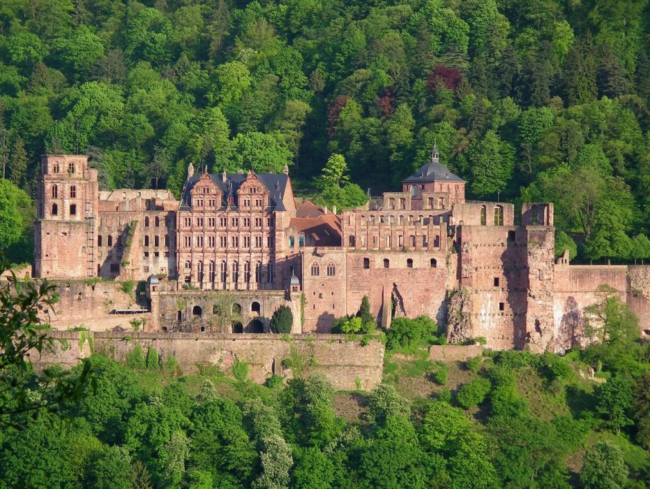 Heidelberg замок ночью