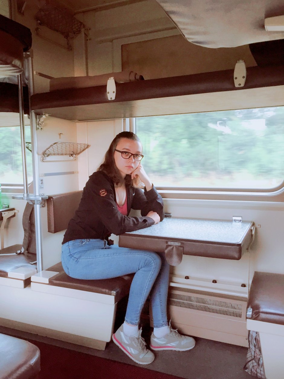 Уютное купе в поезде