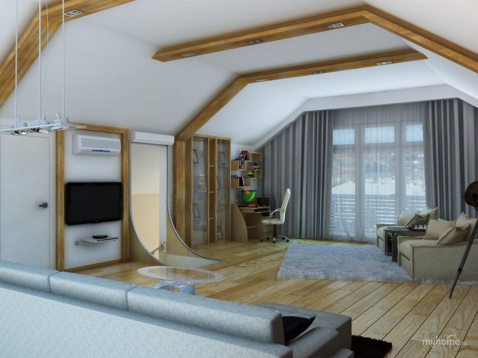 Дом с ломаной крышей