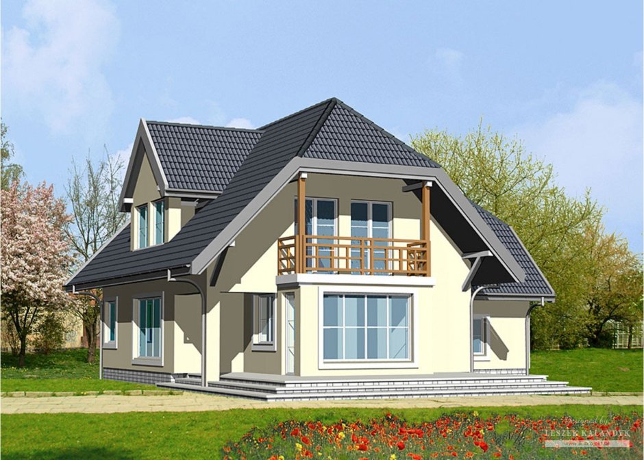 Отделка потолка мансарды