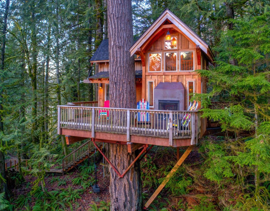 9. Treehouse point, Иссакуа, штат Вашингтон, США