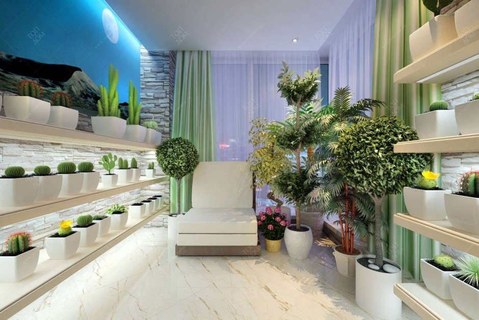 Greenery Озеленение интерьера