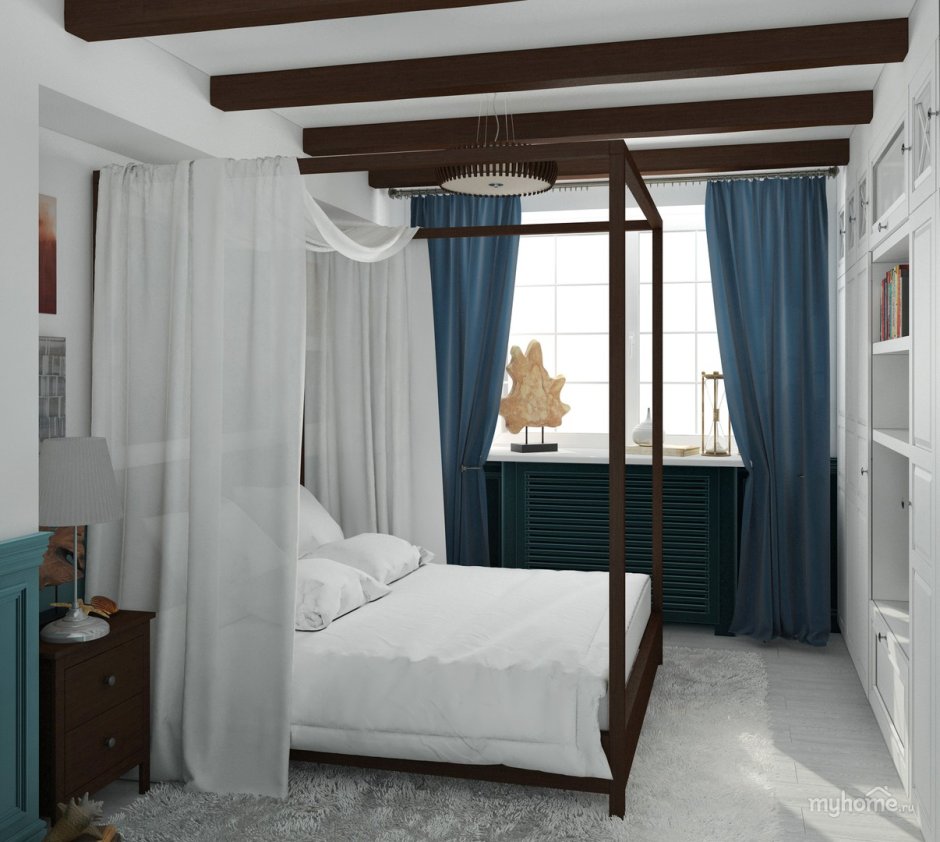 Средиземноморский стиль в интерьере спальни