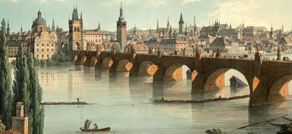 Карлов мост Прага средневековье