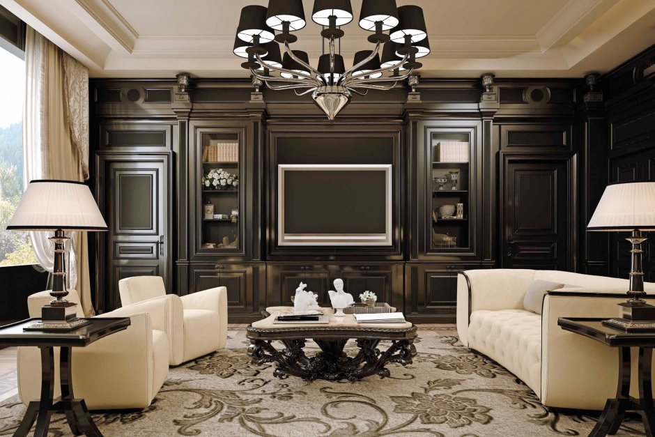 Интерьер лакшери столовая арт деко