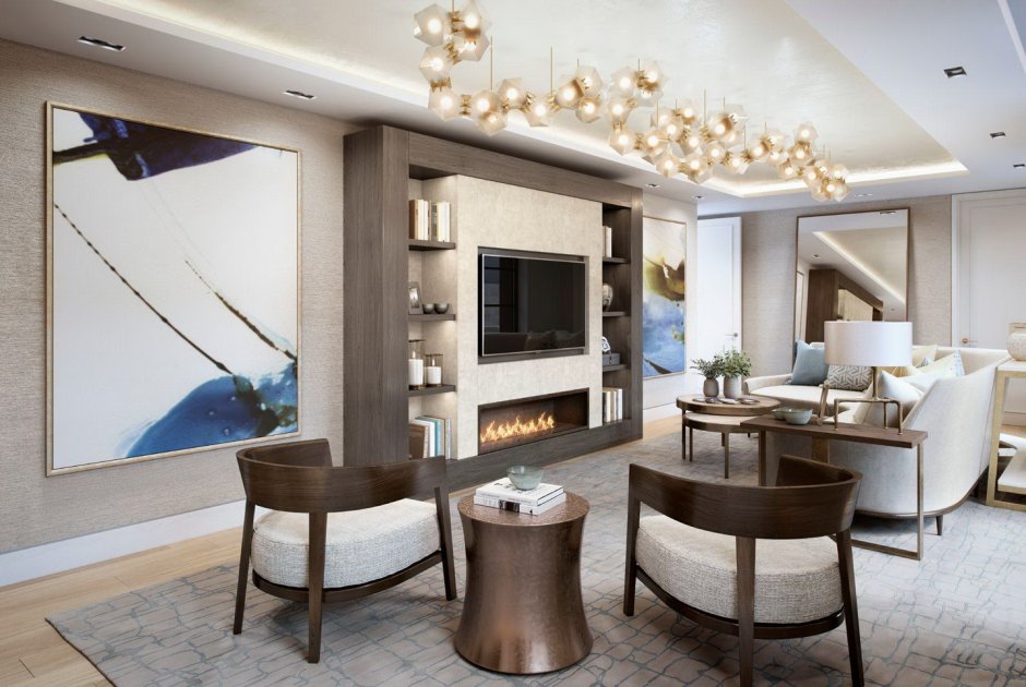 Гостиная ар деко Неоклассика