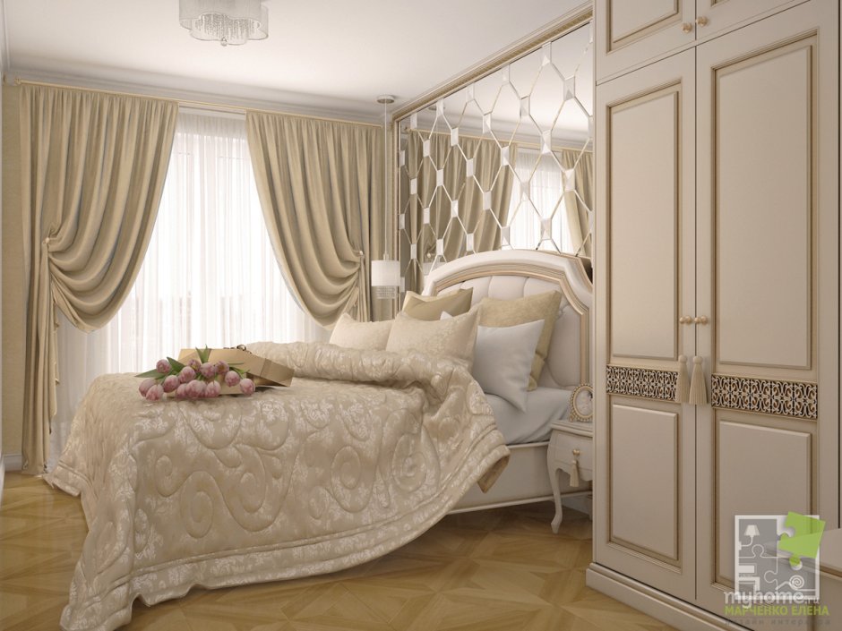 Спальня крем брюле