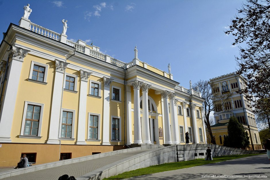 Дворец Румянцевых — Паскевичей зимой